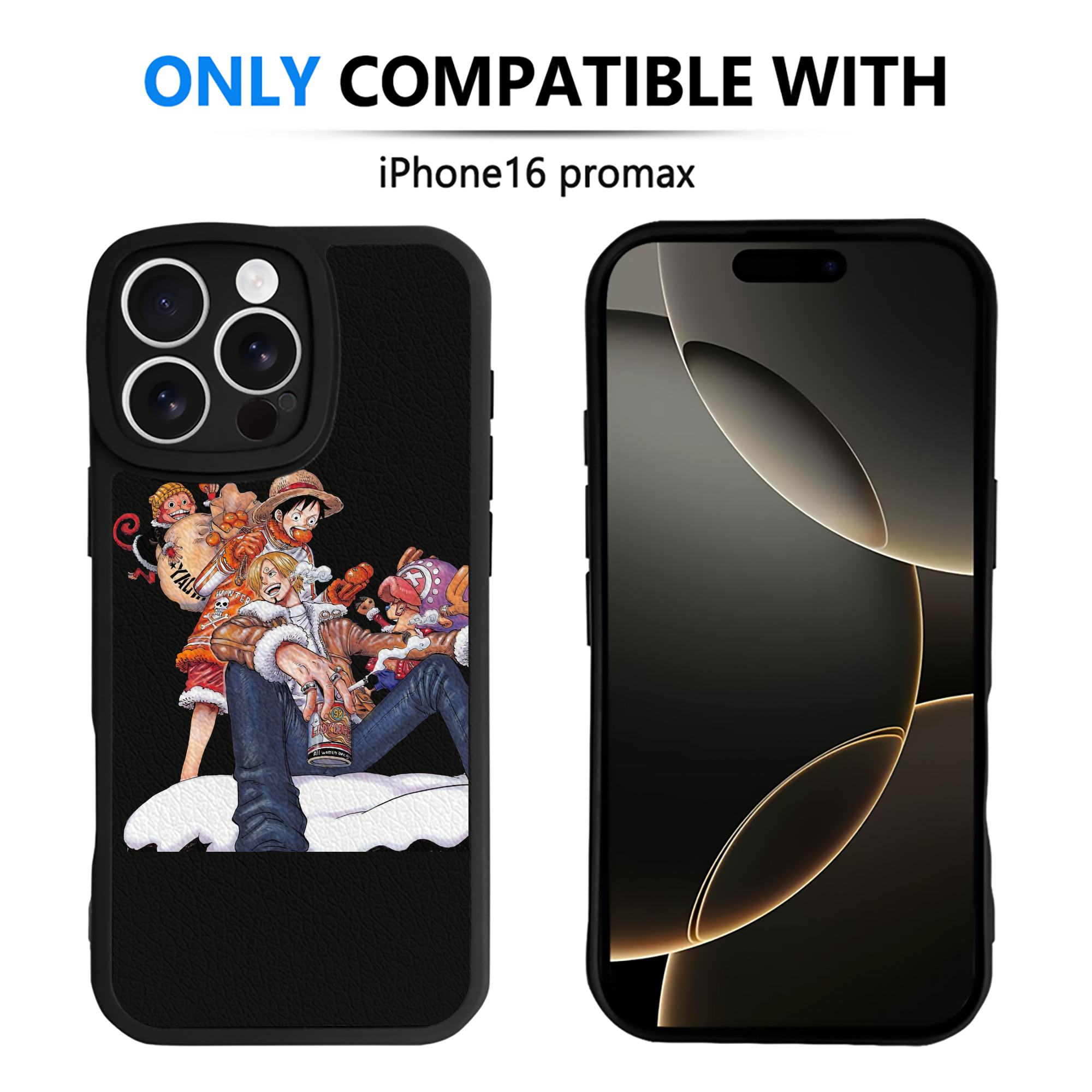 （画像用） ワンピース サンジ ONE PIECE Sanji 【iPhone 16シリーズ対応】シリコンスマホケース（レザー調） 材質：シリコン